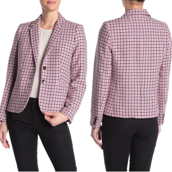 J. Crew Houndstooth Blazer